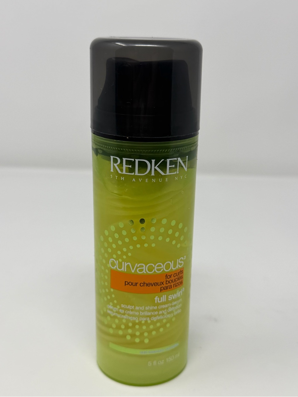REDKEN Curvaceous Full Swirl Sculpt & Shine Cream Serum for Curls 5oz NEW